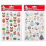 Santa's Secrets Puffy Christmas Stickers - Assortment