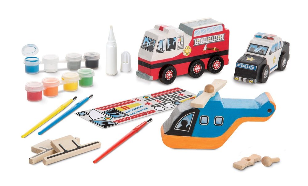 Decorate-Your-Own Rescue Vehicles Set - Toy Sense