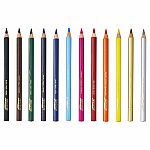 Prang Large Triangular Colored Pencils - 12 color set