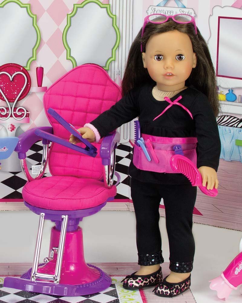 Toys Games Dolls Accessories Salon Doll Chair Fit For 18 Inch