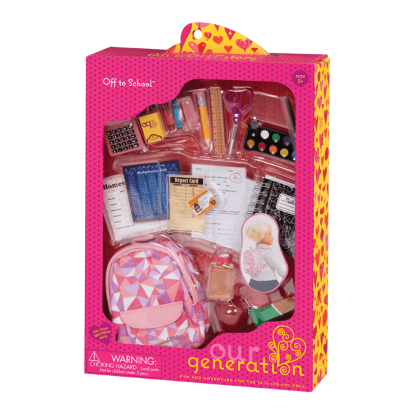 Our Generation Dolls Off to School Accessory Set Toy Sense