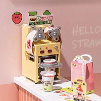 DIY Miniature Dollhouse Kit - Double Joy Bubble Tea