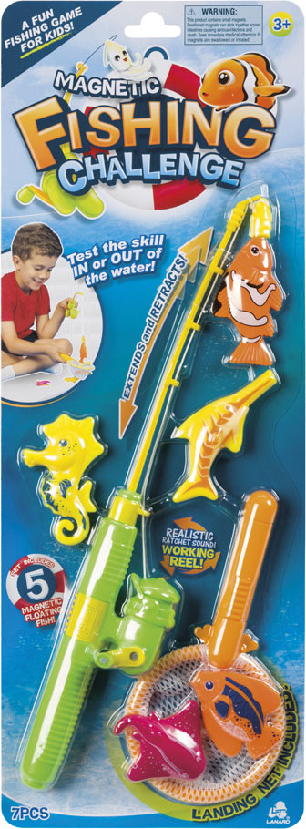 Children's Play Toy Fishing Pole and Fish
