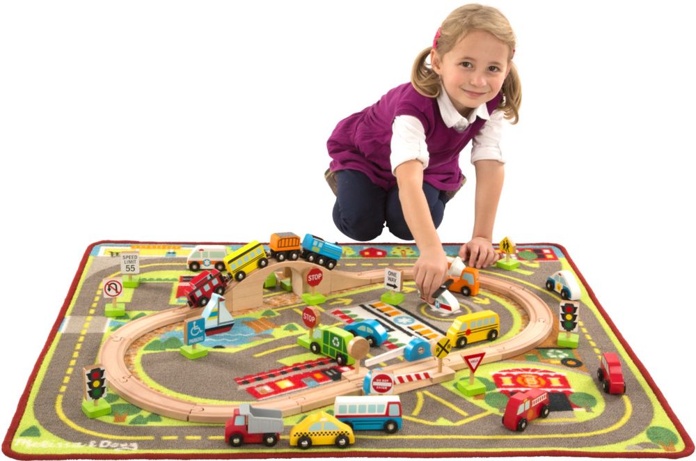 Deluxe Train and Road Rug - Toy Sense