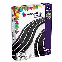 Magna-Tiles XTRAS: Roads 12-Piece Set